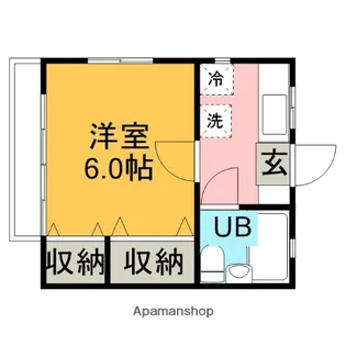 キャロットハウス【103号室】の間取り