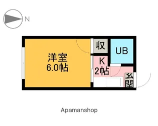 上原ハイツ【201号室】の間取り