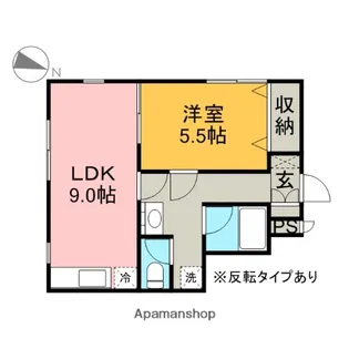 PETIT SOEURS【103号室】の間取り