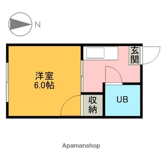 高田コーポ【101号室】の間取り