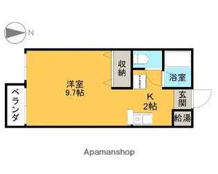ローズフラット【203号室】の間取り