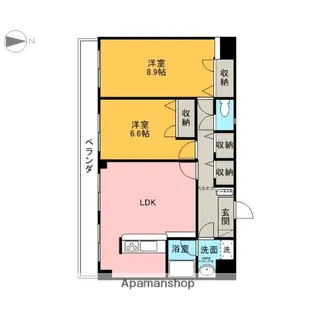 パピーコート【2階】の間取り
