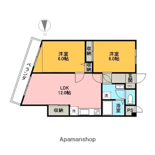 ルミエールA棟【202号室】の間取り