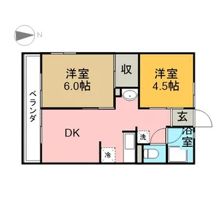 恵コーポ【102号室】の間取り