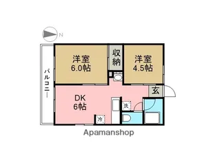 恵コーポ【101号室】の間取り