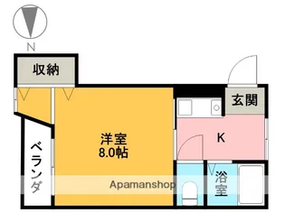 メゾンド岡野【308号室】の間取り