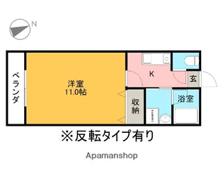 コーポアルタⅢ【103号室】の間取り