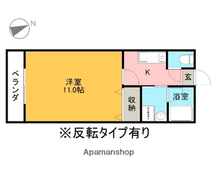 コーポアルタⅢ【306号室】の間取り