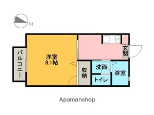 マリアージュE棟【101号室】の間取り