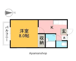 チェリーヒルズ【102号室】の間取り