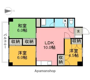 グレースハイム【805号室】の間取り