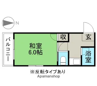 滝の原コーポ【201号室】の間取り