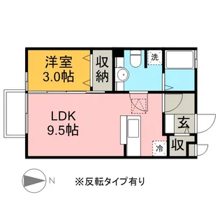 アヴァンギャルド【1階】の間取り