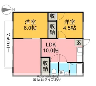 ホワイトハイツ【202号室】の間取り