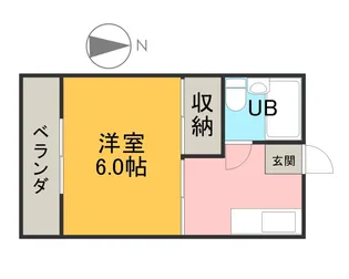 コーポ緑苑【308号室】の間取り