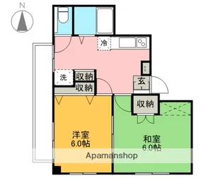 森山ハイツ【601号室】の間取り