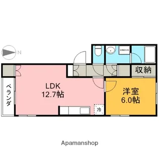 アレストミヤビ【207号室】の間取り