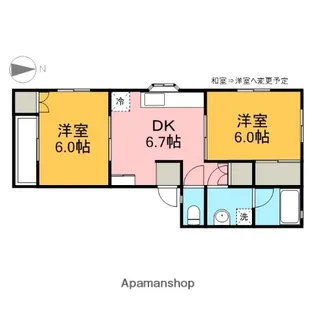 アレストミヤビ【203号室】の間取り