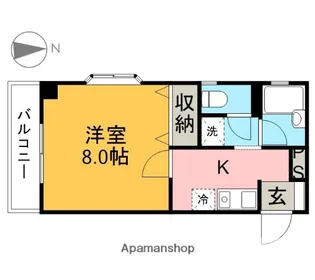 グレースMOA【103号室】の間取り