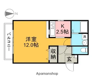 シティパルスギモトⅤ【305号室】の間取り