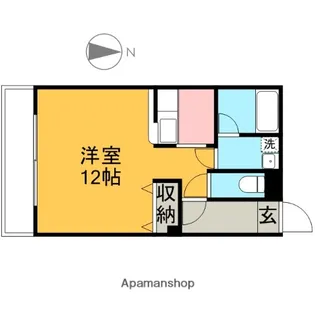 シティパルスギモトⅤ【103号室】の間取り