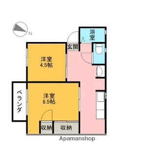 ミナミハイツ(清原台)【201号室】の間取り
