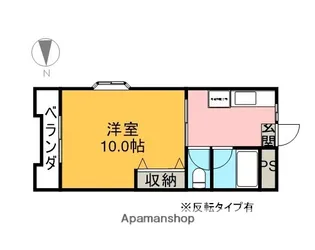 ベルビーハイツ【306号室】の間取り