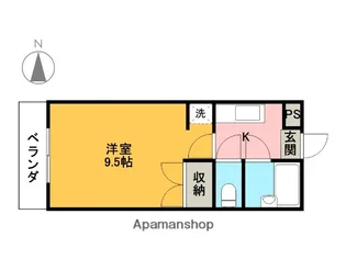 カスティールイン宇都宮【3階】の間取り
