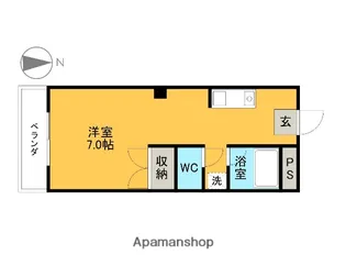 ロイヤルヒルズ【203号室】の間取り