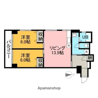 チサンマンション宇都宮第3【2階】の間取り