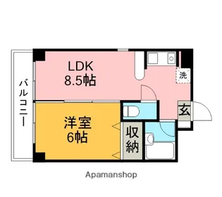 ますだマンション【501号室】の間取り