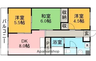 セントラルハイツ(下戸祭)【107号室】の間取り
