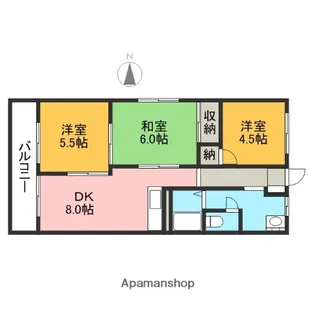 セントラルハイツ(下戸祭)【3階】の間取り