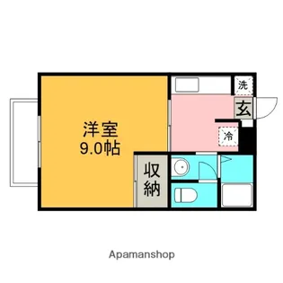 イーストドエル【102号室】の間取り