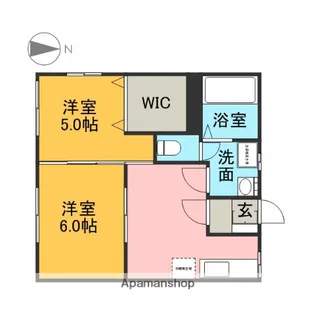 ベルコーポ【202号室】の間取り