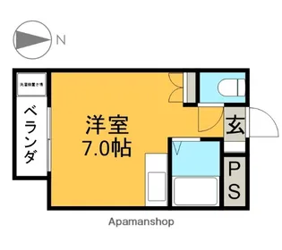 コンフォート大桶【302号室】の間取り