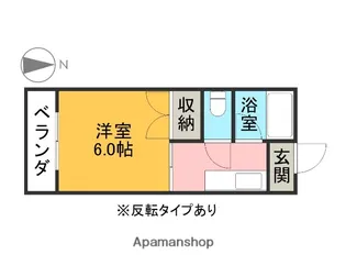 いずみーる【206号室】の間取り