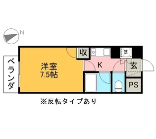 プレジール桜【7B号室】の間取り