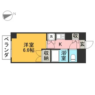 プレジール桜【9D号室】の間取り