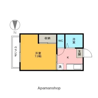 アトレイユB【105号室】の間取り