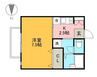 クライムハイツA棟【203号室】の間取り