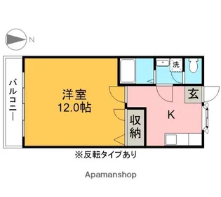 ラ・ベルクール【102号室】の間取り