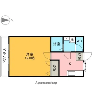 ラ・ベルクール【103号室】の間取り