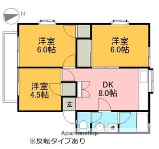 ロイヤルコーポⅠ【203号室】の間取り