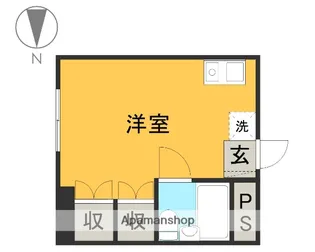 サンライズ峰【103号室】の間取り