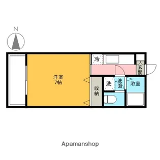 サンハイツ南大通り【403号室】の間取り