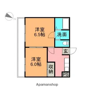 サンハイツ南大通り【501号室】の間取り
