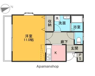 パールハイツFM C棟【2階】の間取り