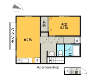 TROIS SOEURS【203号室】の間取り