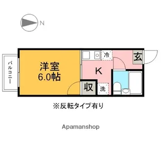 小堀ハイツ【202号室】の間取り